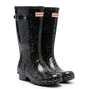Hunter Kids Giant Glitter Wellington boots 1B 2G